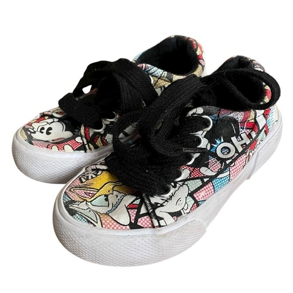 Disney Other - Disney Parks Kids Mickey Mouse & Friends Comic Theme Sneakers Size 5/6